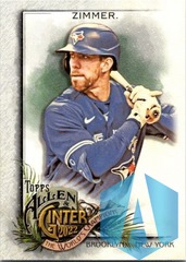 2022 Allen & Ginter SP #327 Bradley Zimmer Toronto Blue Jays
